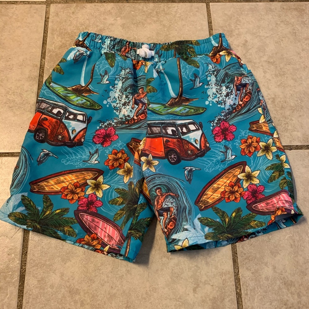 Boys beach theme swim suit